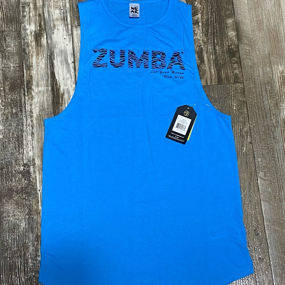 Zumba Fitness Men's Vibrant Blue Tank Top